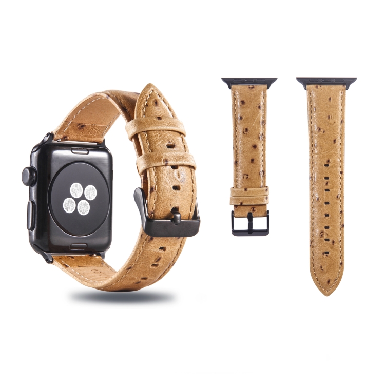 Ostrich leather Apple Watch Strap (Apple Watch All Series