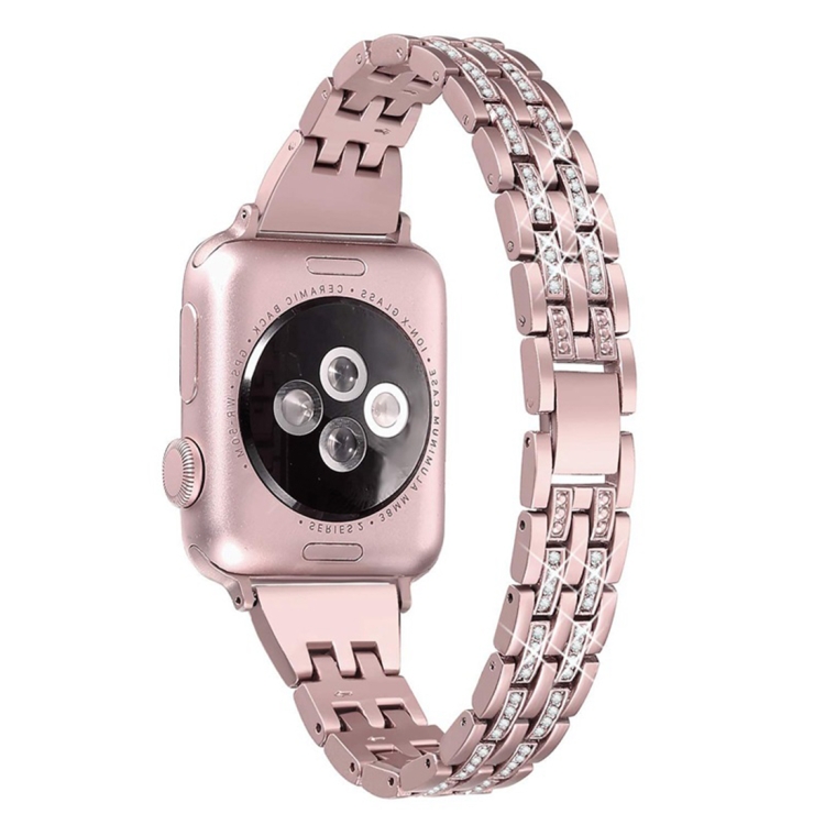 Colorful Diamond Stainless Steel Watch Band for Apple Watch Series