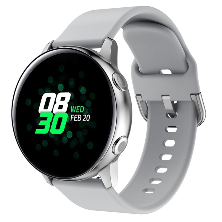 Smart Watch Band de relojes electrochados para Galaxy Watch Active (Gray)