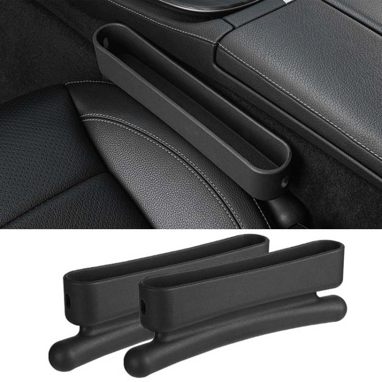 Auto-Lücken-Aufbewahrungsbox, multifunktionale Autositz-Fugen- Aufbewahrungsbox, Spezifikation: 1 Paar (schwarz)