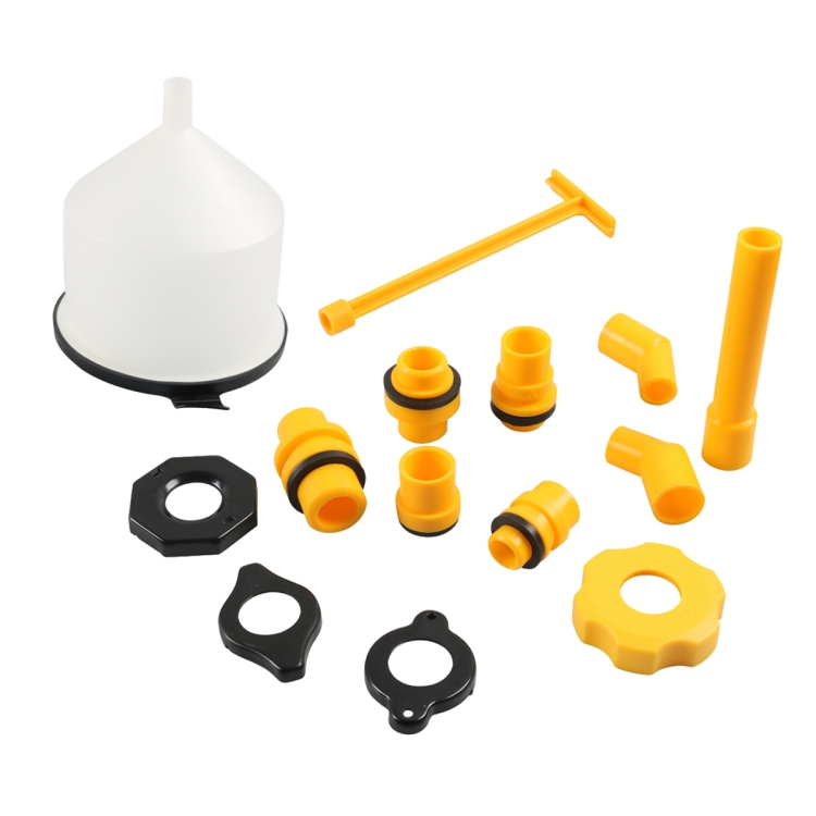 A8956-02 15 in 1 Car / Yacht Coolant Filling Funnel Kit(Black)