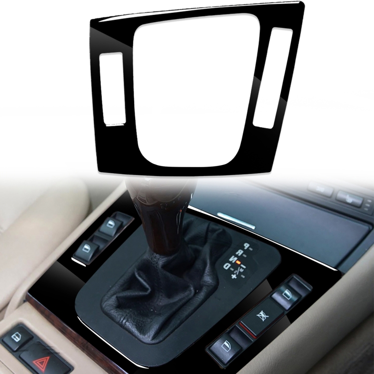 Real Carbon Fiber Auto Central Control Gear Shift Panel Decorative Cover  Sticker For BMW E46 Car Interior Modification Accessories