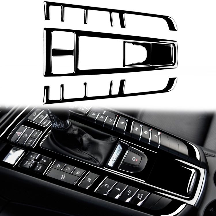 4 PCS autocollant décoratif lame de style de voiture (noir)