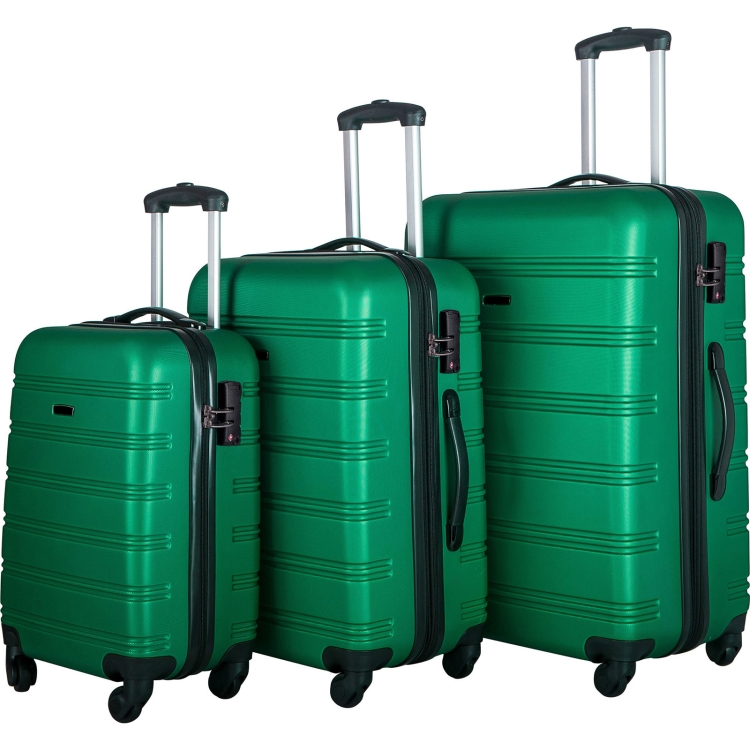 [US Warehouse] 3 in 1 Luggage Set Hardside Spinner Suitcase with TSA