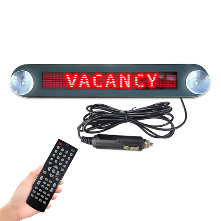 DC 12V Car LED Programmable Showcase Message Sign Scrolling