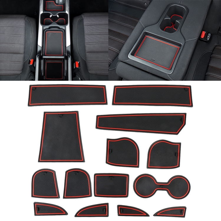 Intérieur de voiture Tapis de rangement pour tableau de bord  multifonctionnel pour voiture Support de téléphone de voiture Pad  antidérapant avec arrêt