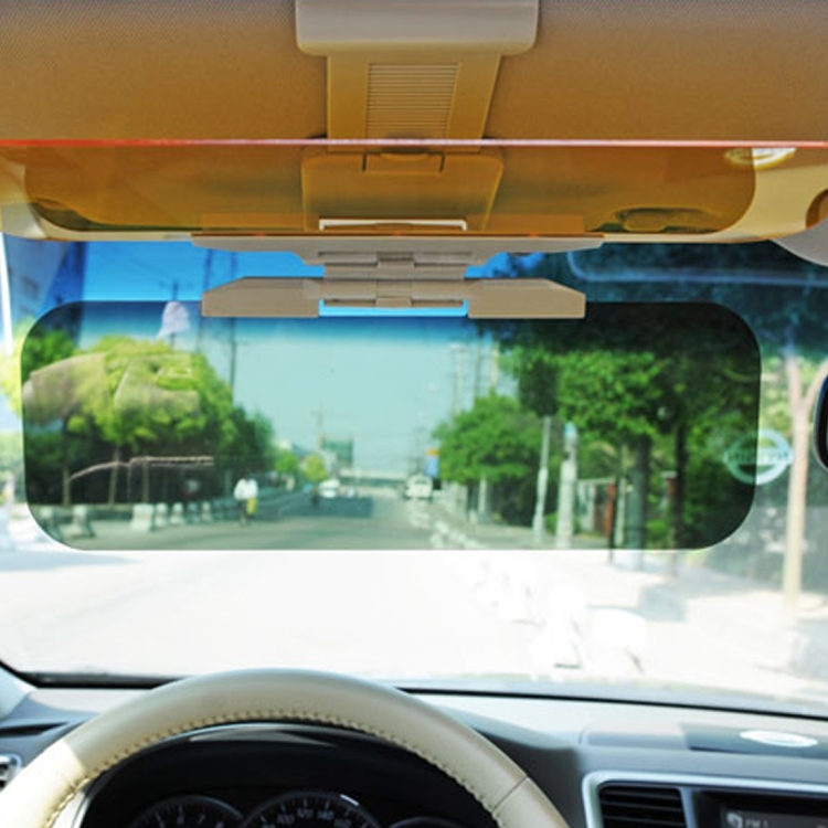 2 en 1 HD voiture anti-éblouissement éblouissant jour vision nocturne  miroir de conduite pare-soleil
