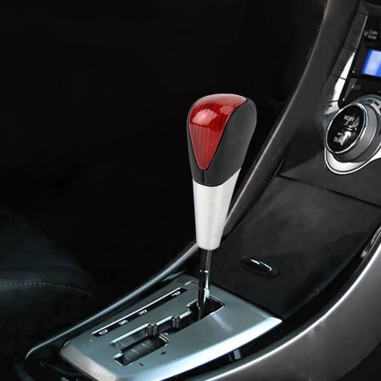 Universal High Carbon Carbon Textur Leder Lochmuster Car Gear Schaltknauf  Modifizierter Schalthebelknopf