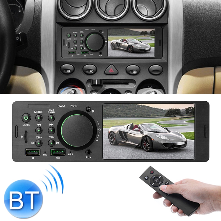 7805 4,1-Zoll-Universal-Autoradio-Empfänger MP5-Player, unterstützt FM-,  Bluetooth- und TF-Karten mit