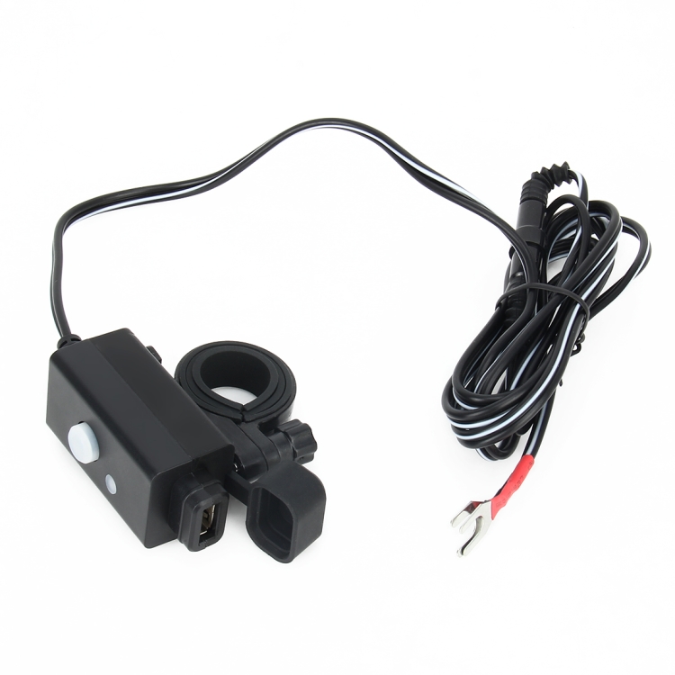 Waterproof Motorcycle USB Phone GPS Charger Power Adapter Socket Mirror Mount 