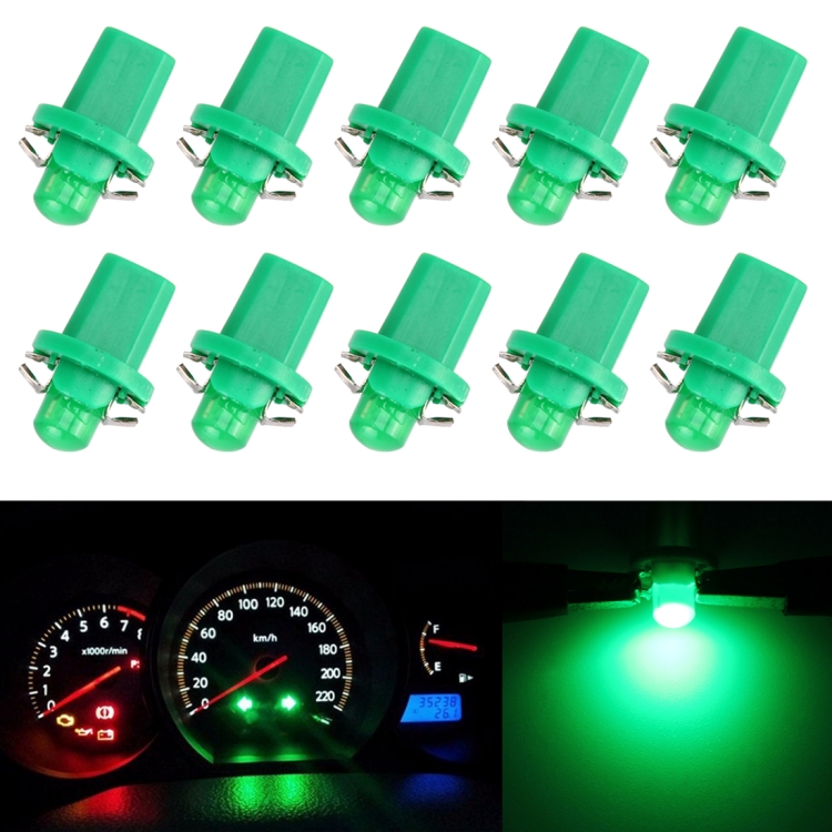 PA LED10x T10 168 194 LED cruscotto cruscotto lampadina 1/2 Twist Lock Socket -12V (viola