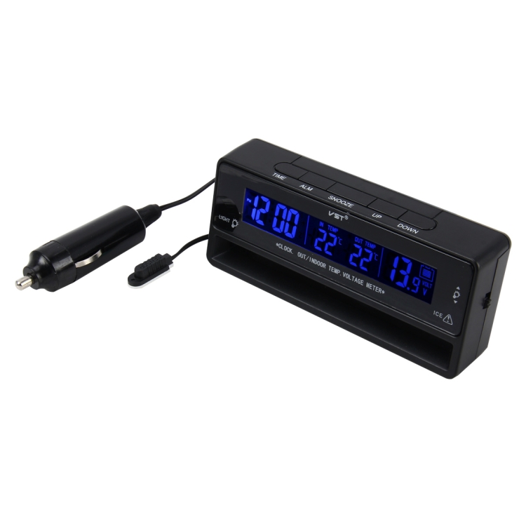 Voiture Horloge Thermomètre Digital Minuteur 2 en 1 Automatique