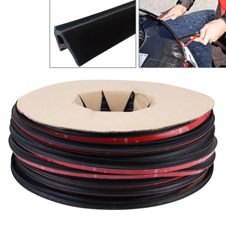 Pshaped Car Noise Reduction Sealing Strip with Sticker, Length 100m