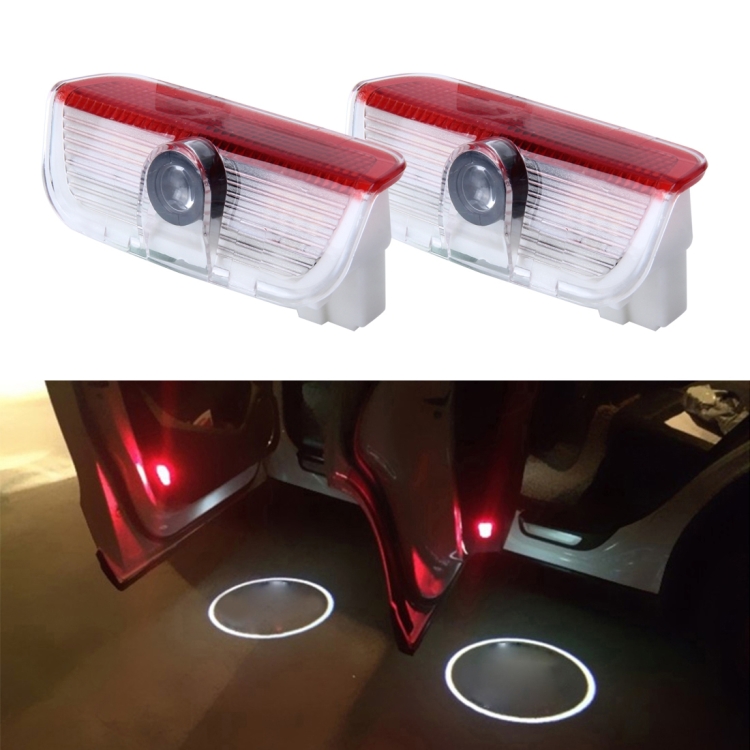 2 PCS LED Puerta de coche Logotipo de bienvenida Marca de coche Luz de  sombra 3D