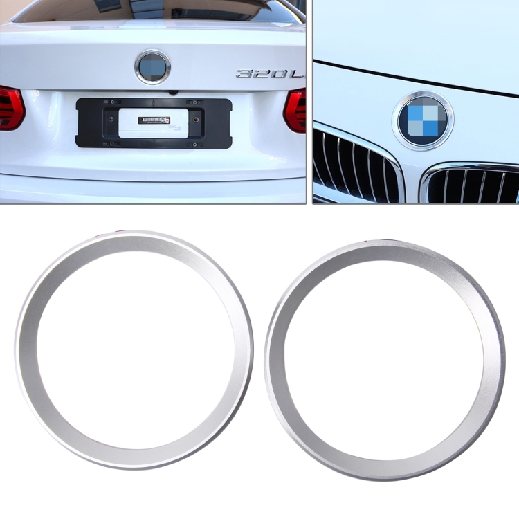 2 pezzi logo auto cerchio decorativo decorazione volante anello adesivo logo  modifica styling auto logo anteriore