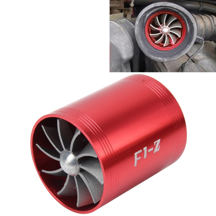 F1-Z Auto Edelstahl Universal Supercharger Dual Double Turbine