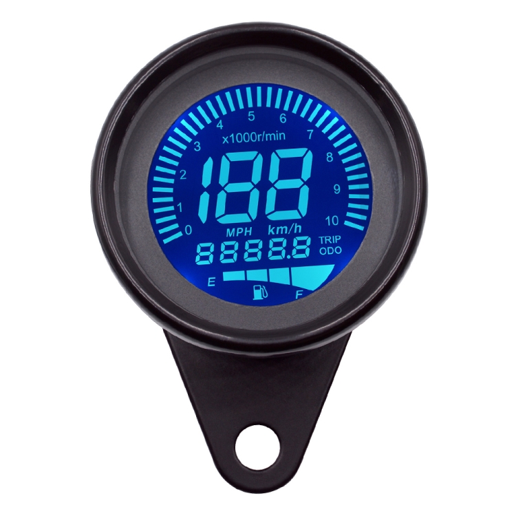 Compteur de Vitesse de Moto tachymètre LCD Compteur kilométrique  rétro-éclairage jauge de Vitesse étanche pour Moto 1 2 4 cylindres Compteur  Moto