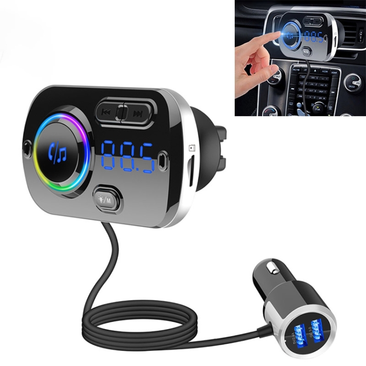 BC49BQ Car Digital Radio Receiver Bluetooth MP3 Player FM Transmitter Voice  Assistant QC3.0 Quick Charger