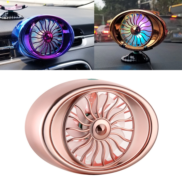 Car Vent Fan Multifunction USB Interface LED Lamp Portable Fan