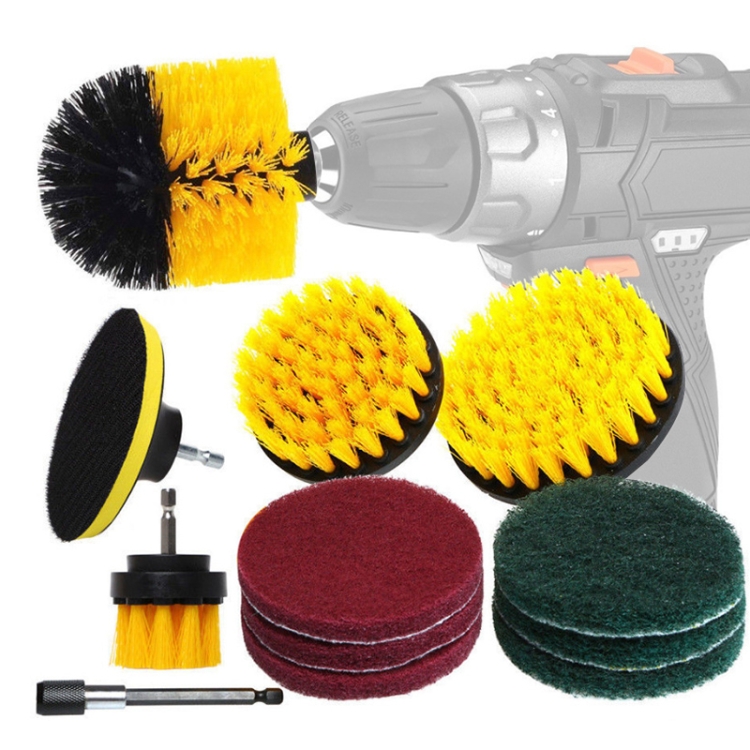 5pcs/set Small Drill Brush Kit, Electric Car Washer Cleaning Brush Tool  Set, General Purpose Cleaning Drill Brush, Made Of Pp Material, Can Be  Connected To Electric Drill For Use, Replaceable In Various