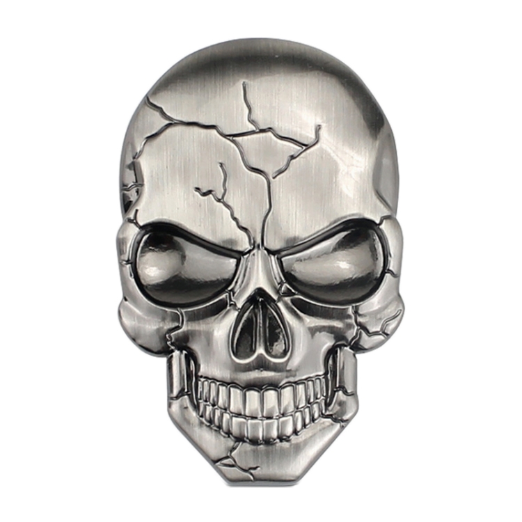 Metal Skull Autocollant De Voiture, 2 Pcs de 3D Skull en Alliage