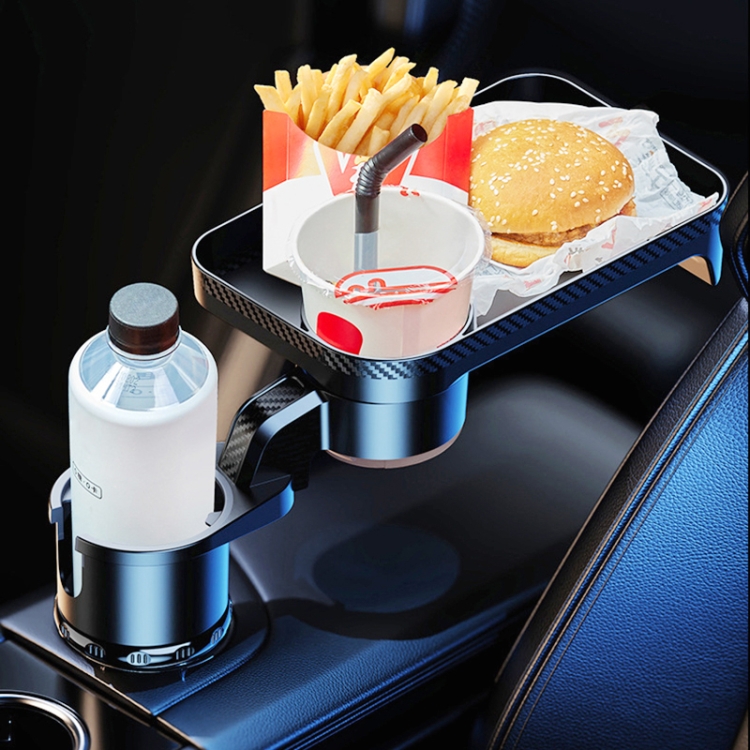 Multifunctional Car Food Eating Tray with 360 Swivel Cup Bracket