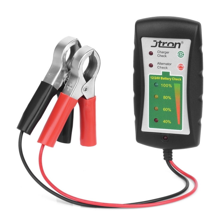 12 / 24V DC Autobatterie Clip Tester LED Generator Diagnosetester