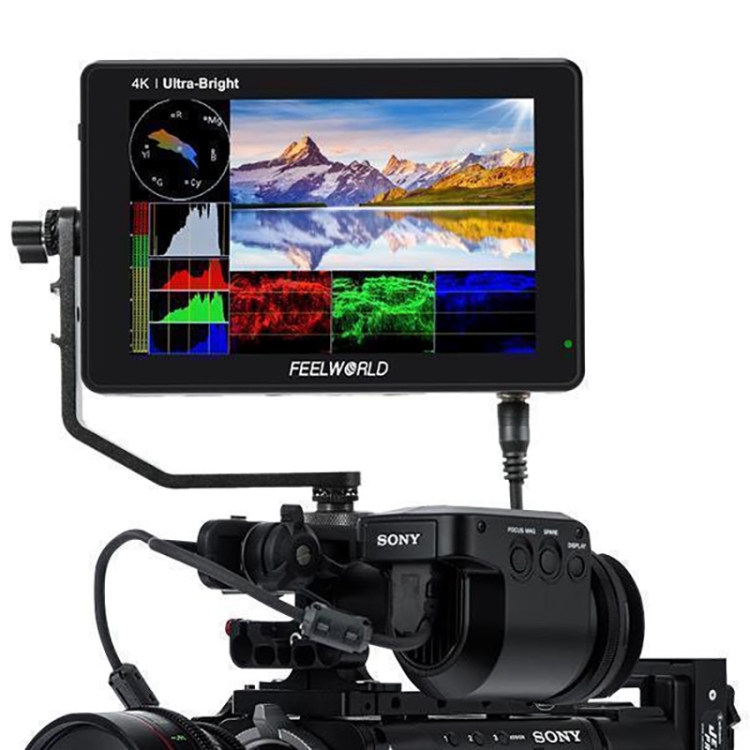 Moniteur Vidéo De Terrain FEELWORLD T6 6 Pouces, Boîtier En Aluminium  4k Hdmi  R%c3%a9solution 1920 X 1080 Ips