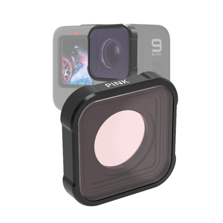 Conjunto De Cubierta de lente de filtro de buceo para GoPro HERO 5 6 7 Rojo Magenta Rosado 