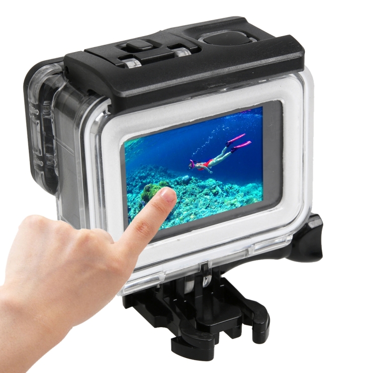 セットアップ レンズ 水中強化 Hero Telesin フィルター ガラス ケース カバー ダイビングハウジング GoPro 50メートル 9