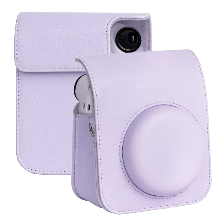 Para FUJIFILM instax mini 12 Funda protectora de cámara de silicona suave  (púrpura)