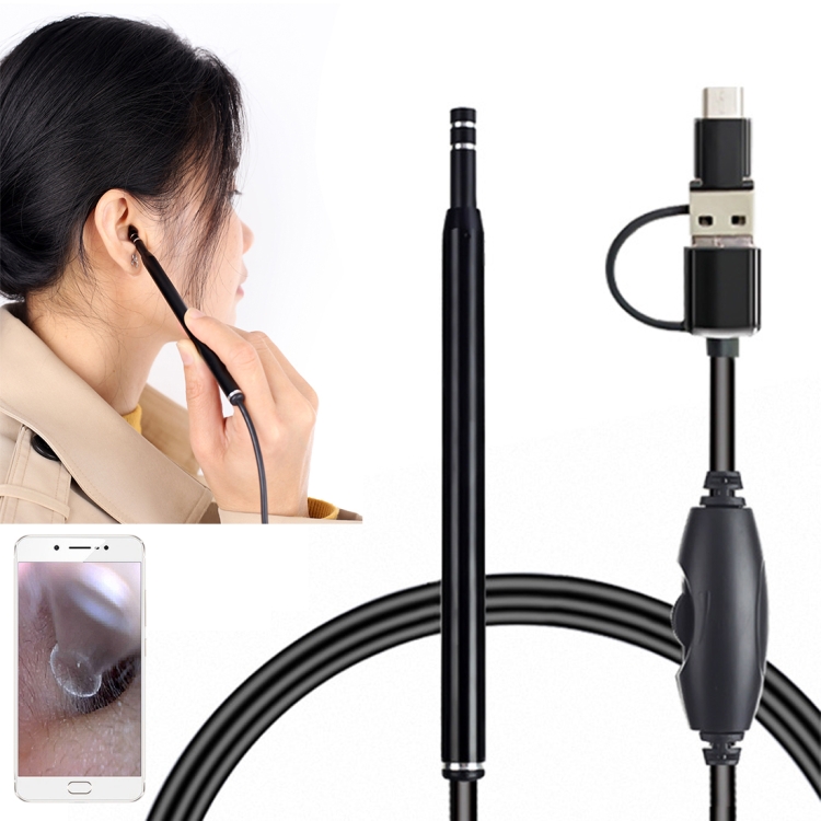 Home Otoscope ThreeinOne Ear Endoscope 130W HD Otoscope Visual Ear