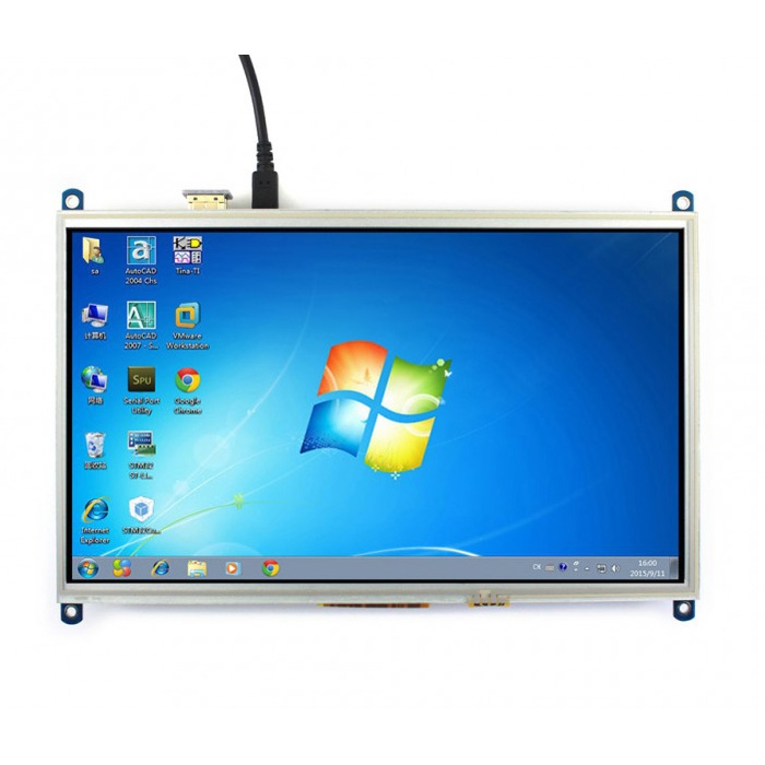 Mini-ordinateur Waveshare 13,3 pouces alimenté par Raspberry Pi 3A +, écran  tactile HD (prise US)