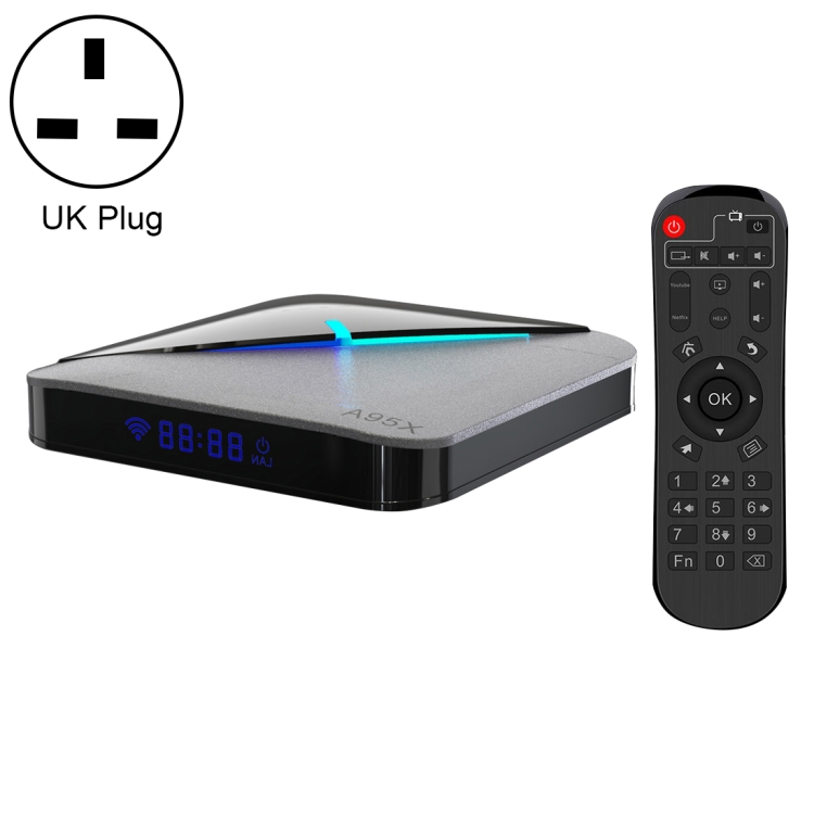 A95X F3 Air 4K RGB Light Smart TV BOX Android 9.0 Media Player wtih Remote  Control