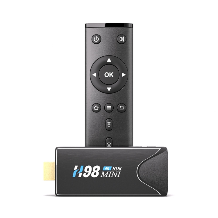 H98 Mini 4K Dongle Smart TV BOX Android 10 Media Player with Remote