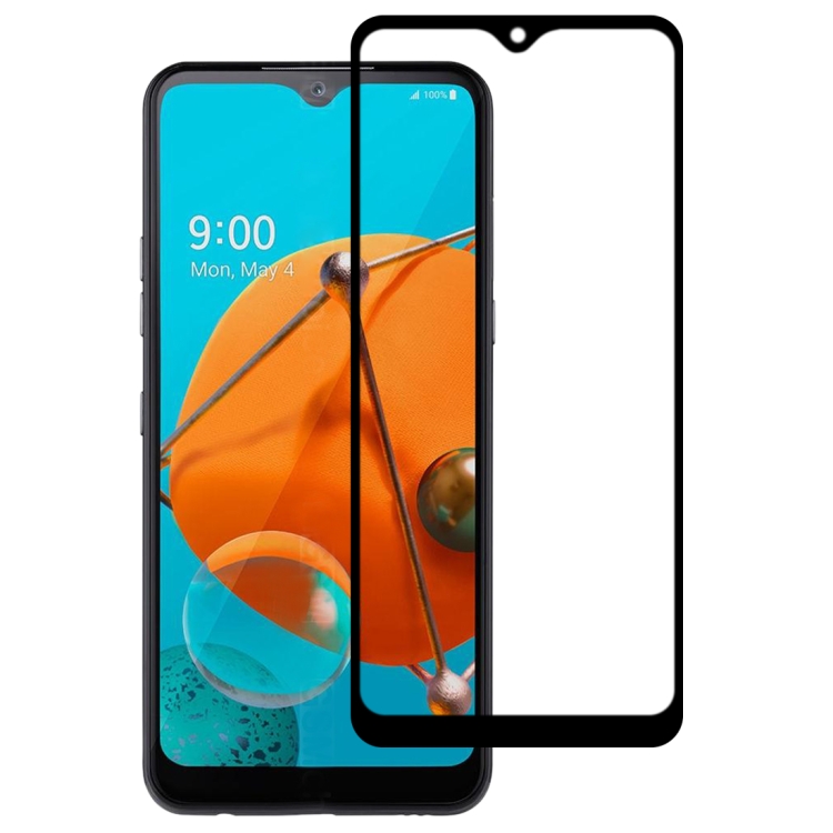 LG K51 전체 접착제 전체 화면 강화 유리 필름