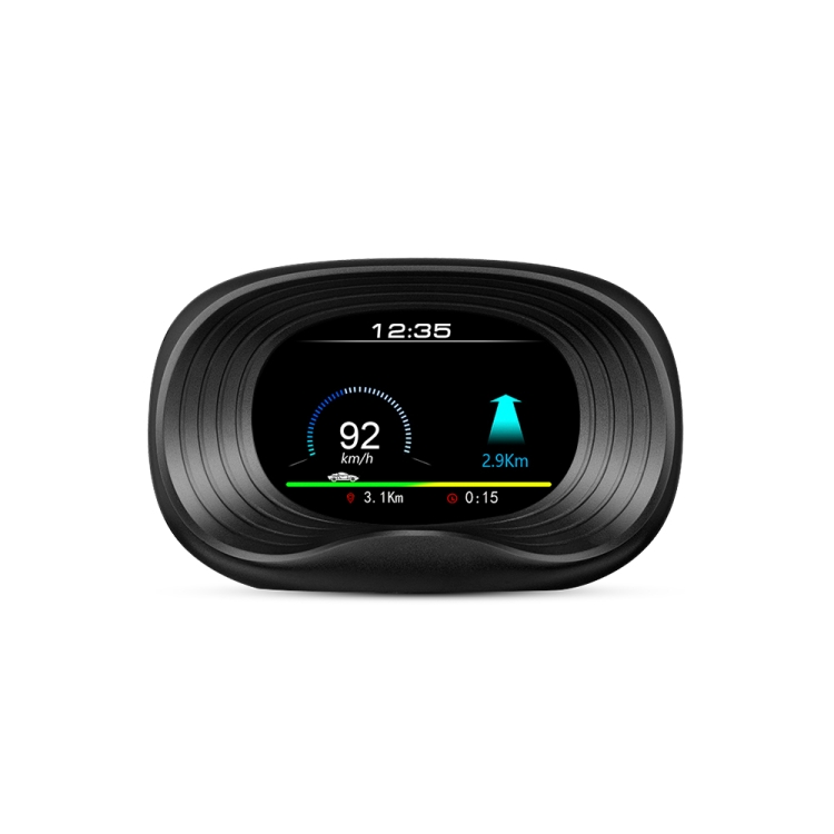 Affichage HUD de voiture, OBDⅡ+GPS Smart Gauge Compteur de vitesse haute  définition Outil de