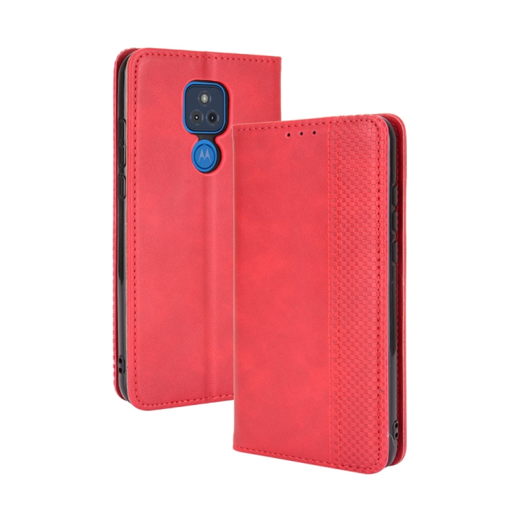 For Motorola Moto G Play (2021) Buckle Retro Crazy Horse