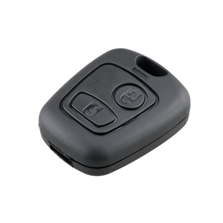 Coque de clé télécommande à 2 boutons pour Peugeot 206, avec lame