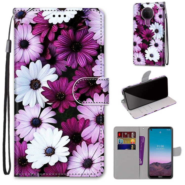 Для Nokia 5,4 Цветной Рисунок Cross Texture Texture Texture Flip.