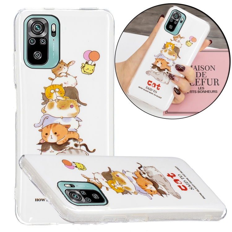 Funda Xiaomi Redmi Note 10 Pro de cristal templado Gato y