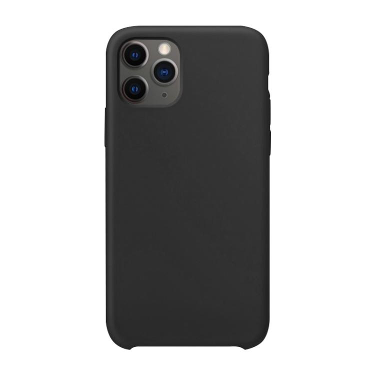 For iPhone 12 Pro Max Ultra-thin Liquid Silicone Protective Case(Black)