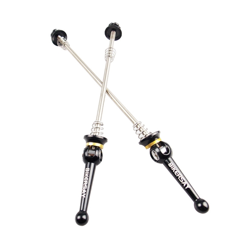 BIKERSAY Bicycle Skewers Quick Release Titanium Axle QR Wheel Hub