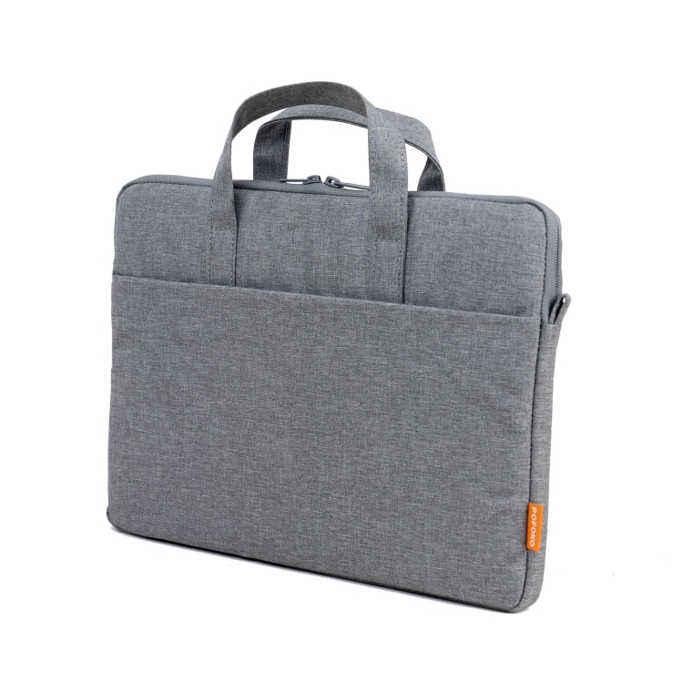 POFOKO A530 Series Portable Laptop Bag with Removable Strap Size 13.3 inch Light Gray