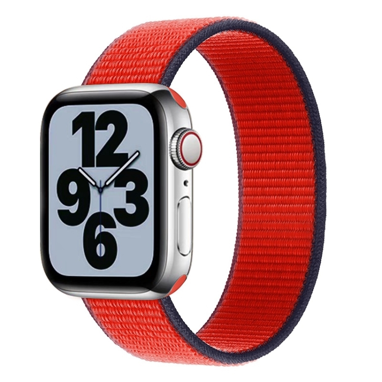 Single Lap Nylon Watch Band Size XS 128mm For Apple Watch Series 9 8 7 41mm SE 3 SE