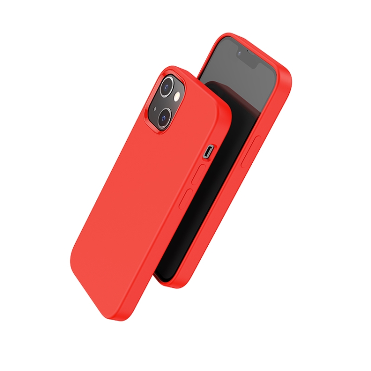 iphone 13 mini silicone case red