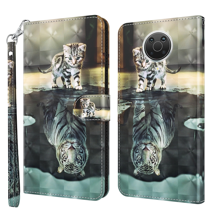 Custodia Portafoglio Nokia G20/G10/6.3 Con Stampa Gatto: Cover Libro In PU Pelle Con Slot E Chiusura Magnetica - 4
