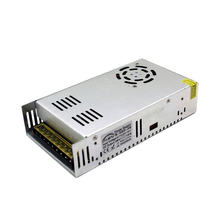 S-360-36 DC36V 10A 360W 燈條電源 LED變壓器 尺寸: 215 x 115 x 50mm