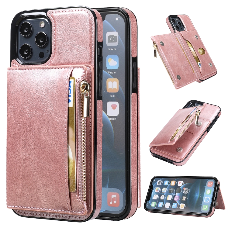 3 In 1 Credit Card Holder Phone Case With Makeup Mirror For IPhone 12 Pro  Max Mini Shockproof Back Cover Cell Phone Wallet Case