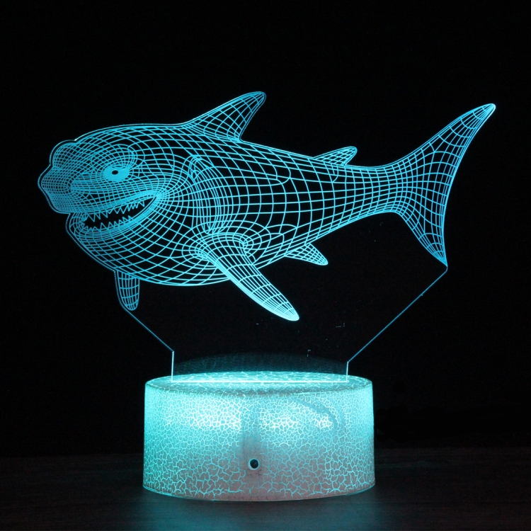 HY03 Crack Base Sea Animal Series Creative 3D Colorful LED Decorative Night  Light, Touch Version